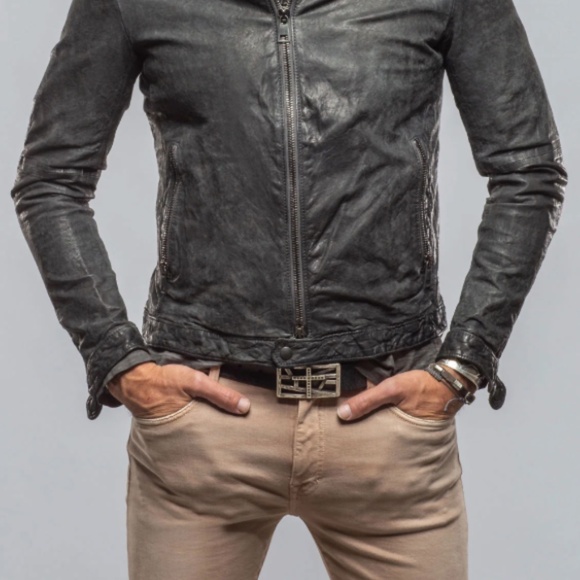 Mens Gimo's Charcoal Moto Jacket - Made in Italy - NWT - Picture 7 of 7